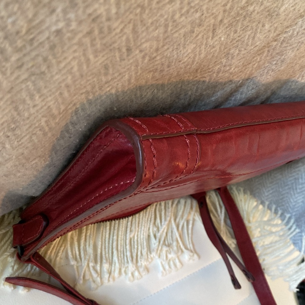 Frye Red Leather Crossbody Bag - Picture 11 of 13